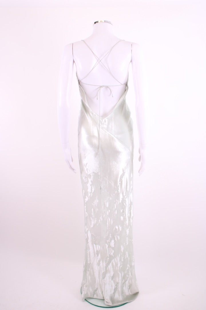 The Sei Slip Crushed Velvet Dress Mint S