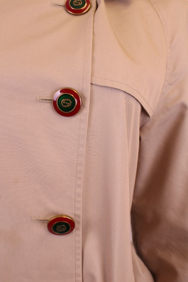 Gucci 'Loved' Trench Beige L
