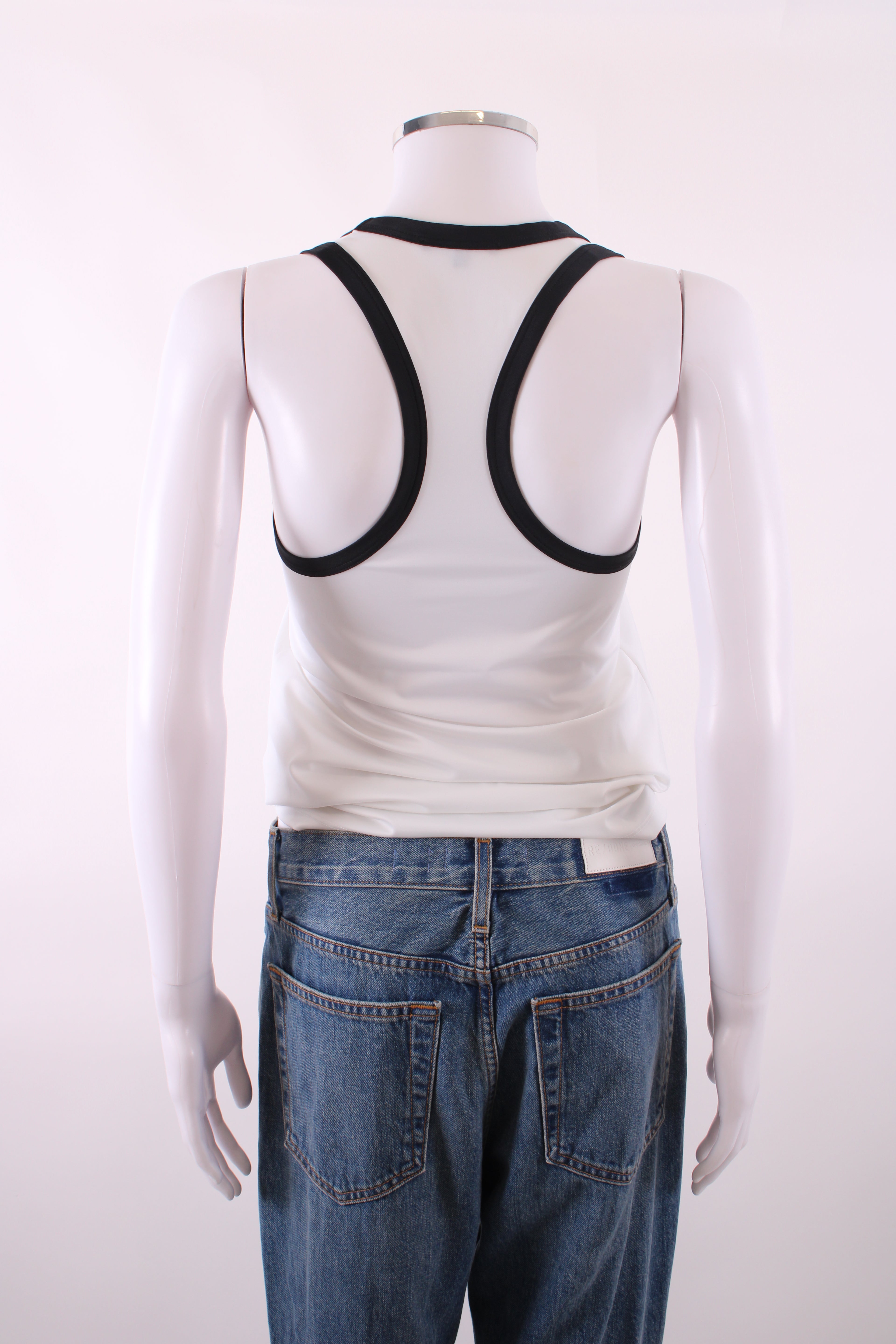 Balmain Racer Back Vest White 38