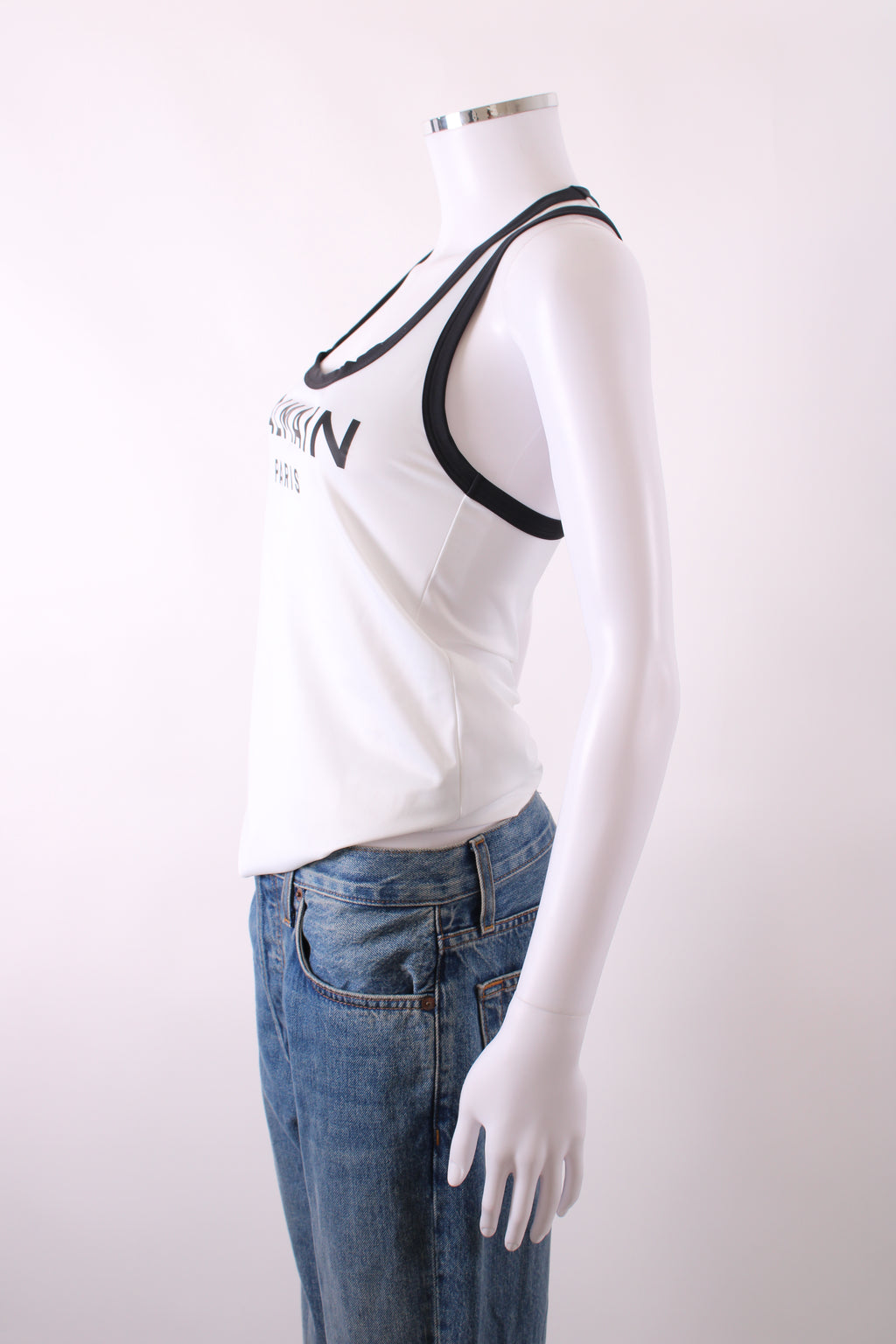 Balmain Racer Back Vest White 38