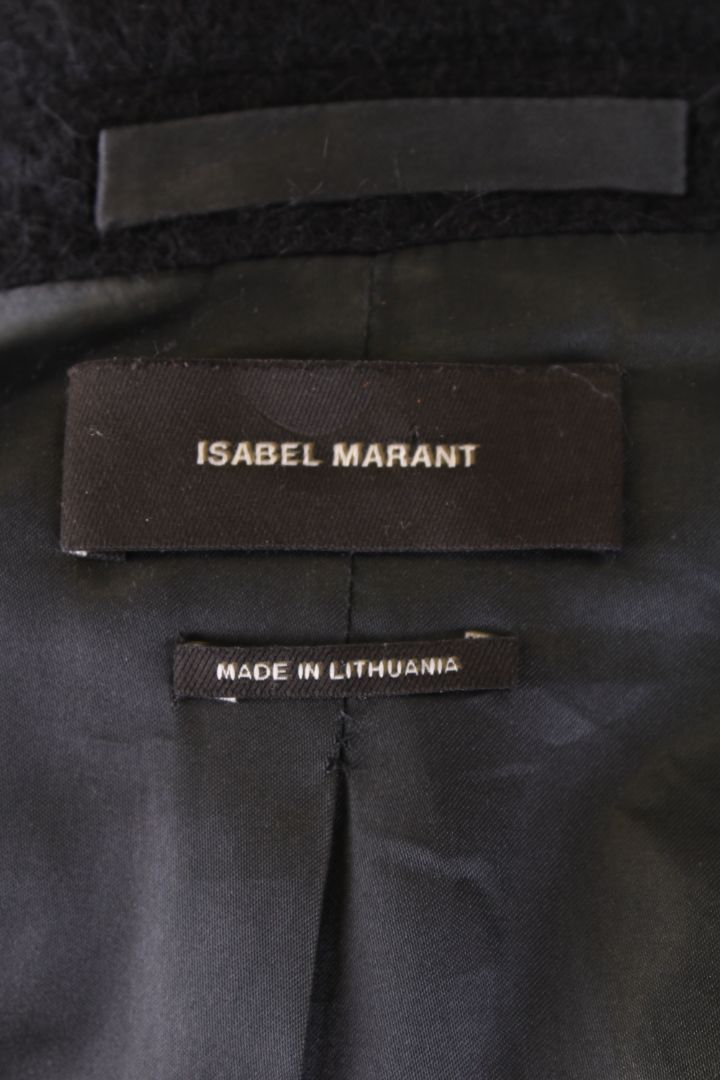 Isabel Marant Mohair Blazer Jacket Black 10