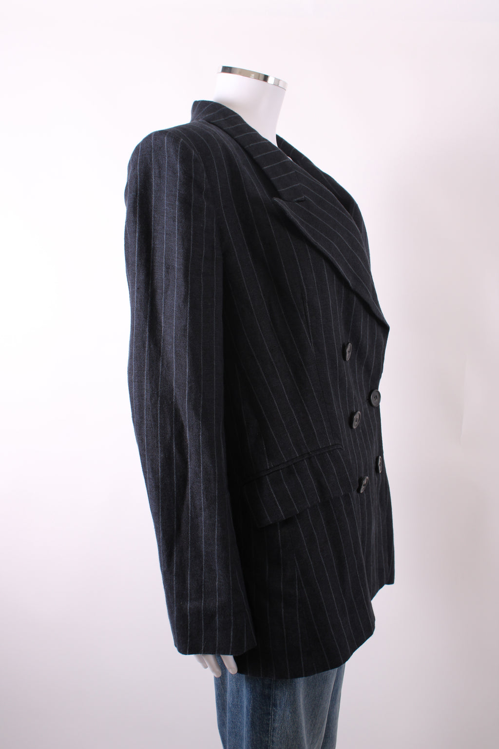 Isabel Marant Etoile Linen Black Pinstripe 10