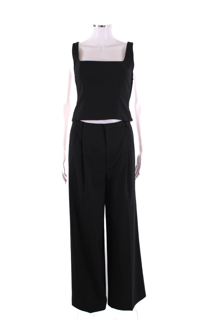 Sir. Halter Neck Top & Trousers Black S