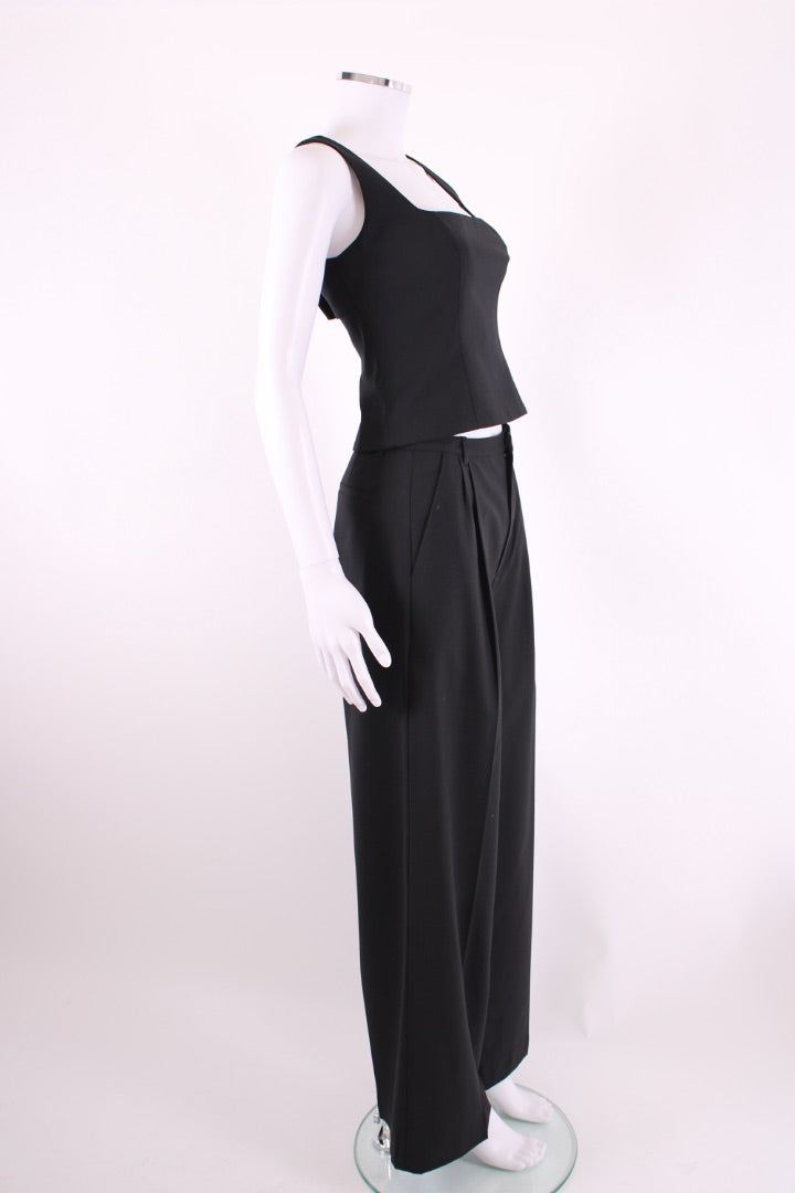 Sir. Halter Neck Top & Trousers Black S