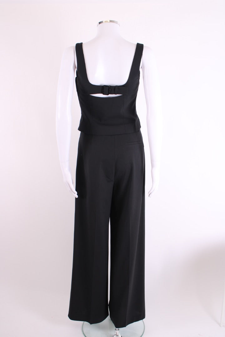 Sir. Halter Neck Top & Trousers Black S