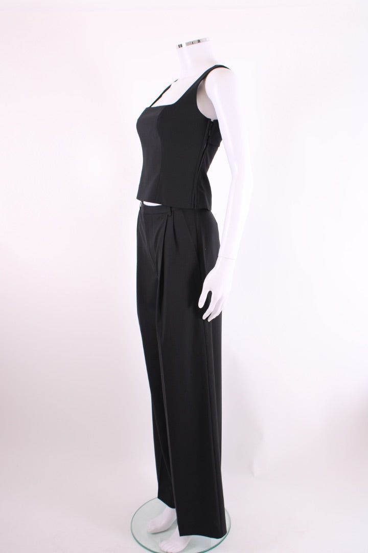 Sir. Halter Neck Top & Trousers Black S