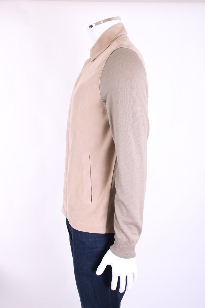Loro Piana Suede/ Cashmere Jacket Cream S
