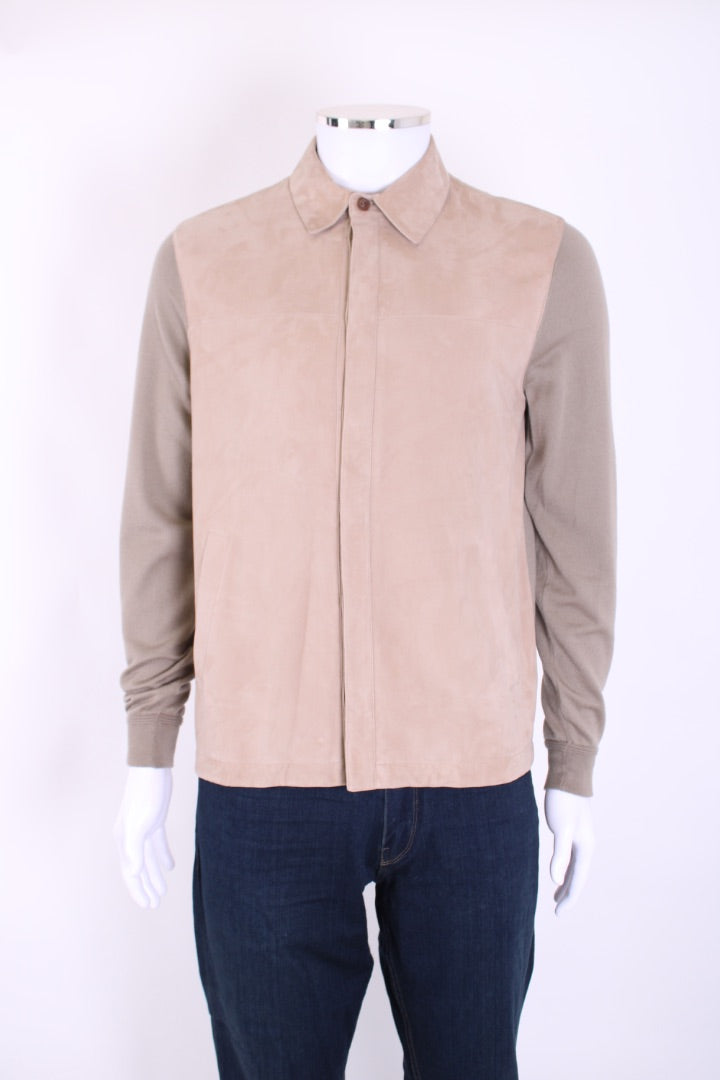 Loro Piana Suede/ Cashmere Jacket Cream S