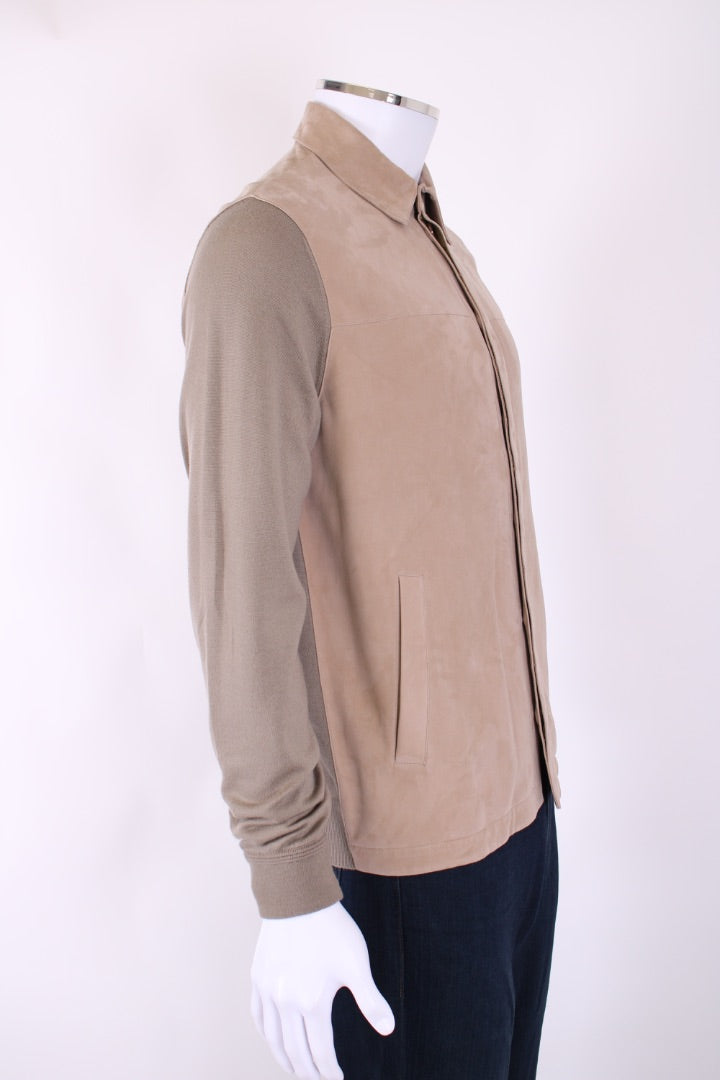Loro Piana Suede/ Cashmere Jacket Cream S