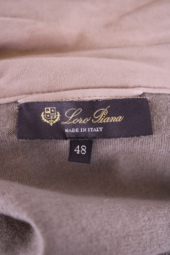Loro Piana Suede/ Cashmere Jacket Cream S