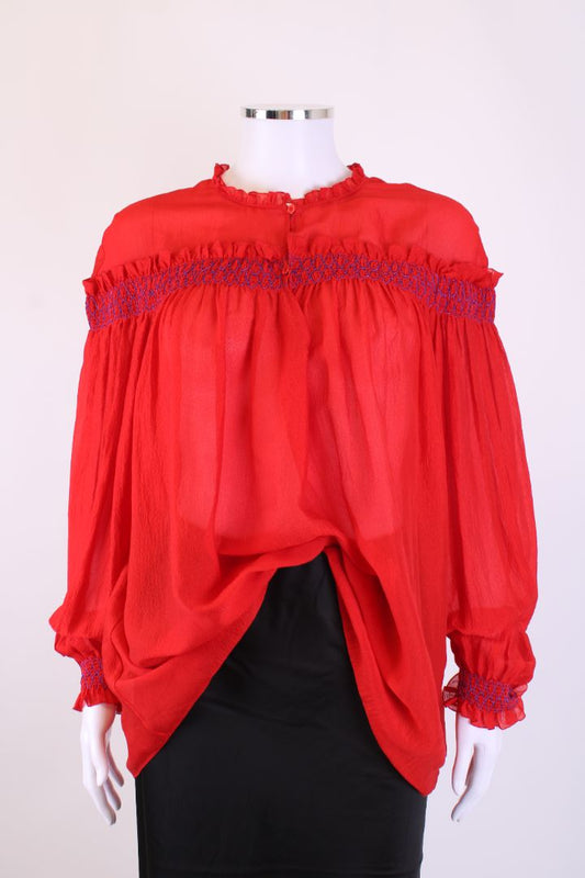 Roberto Cavalli L/S Blouse Red M