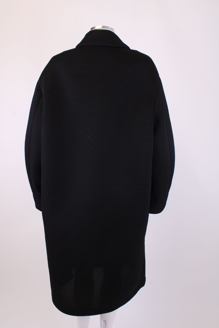 Dries Van Noten Rinks Oversized Textured Coat Black M