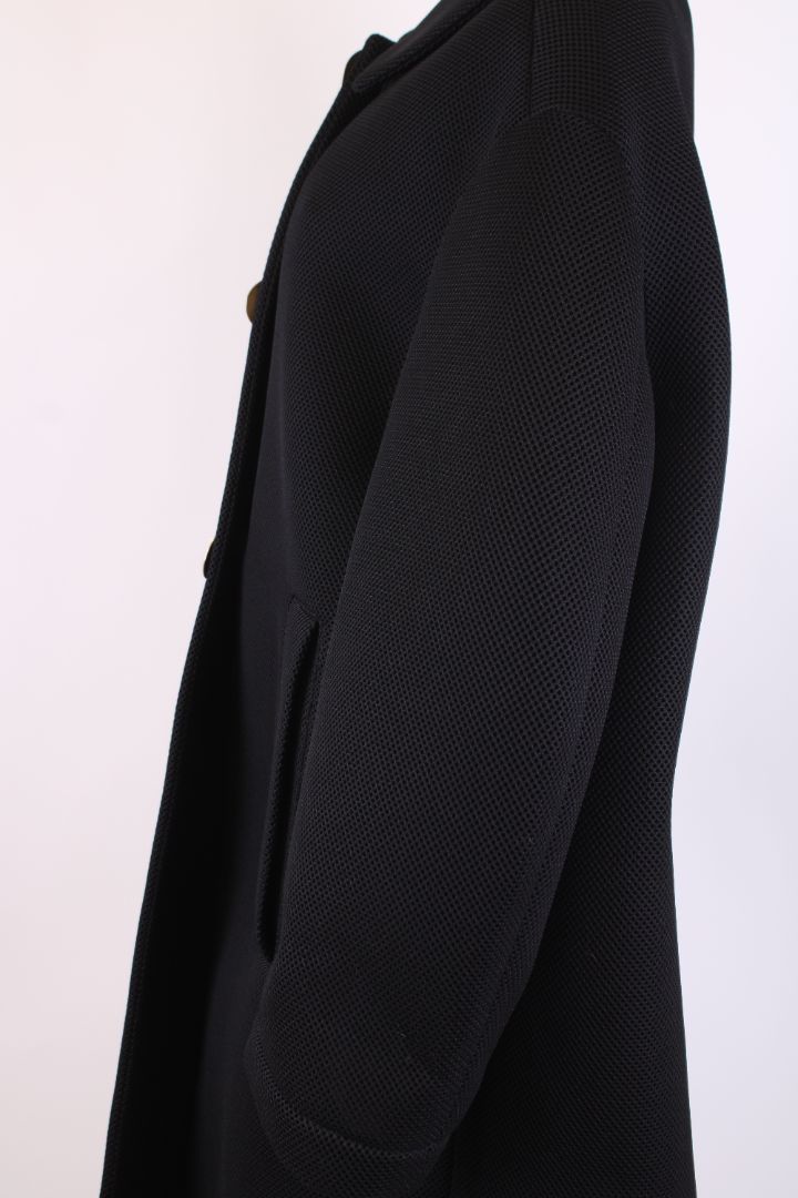 Dries Van Noten Rinks Oversized Textured Coat Black M