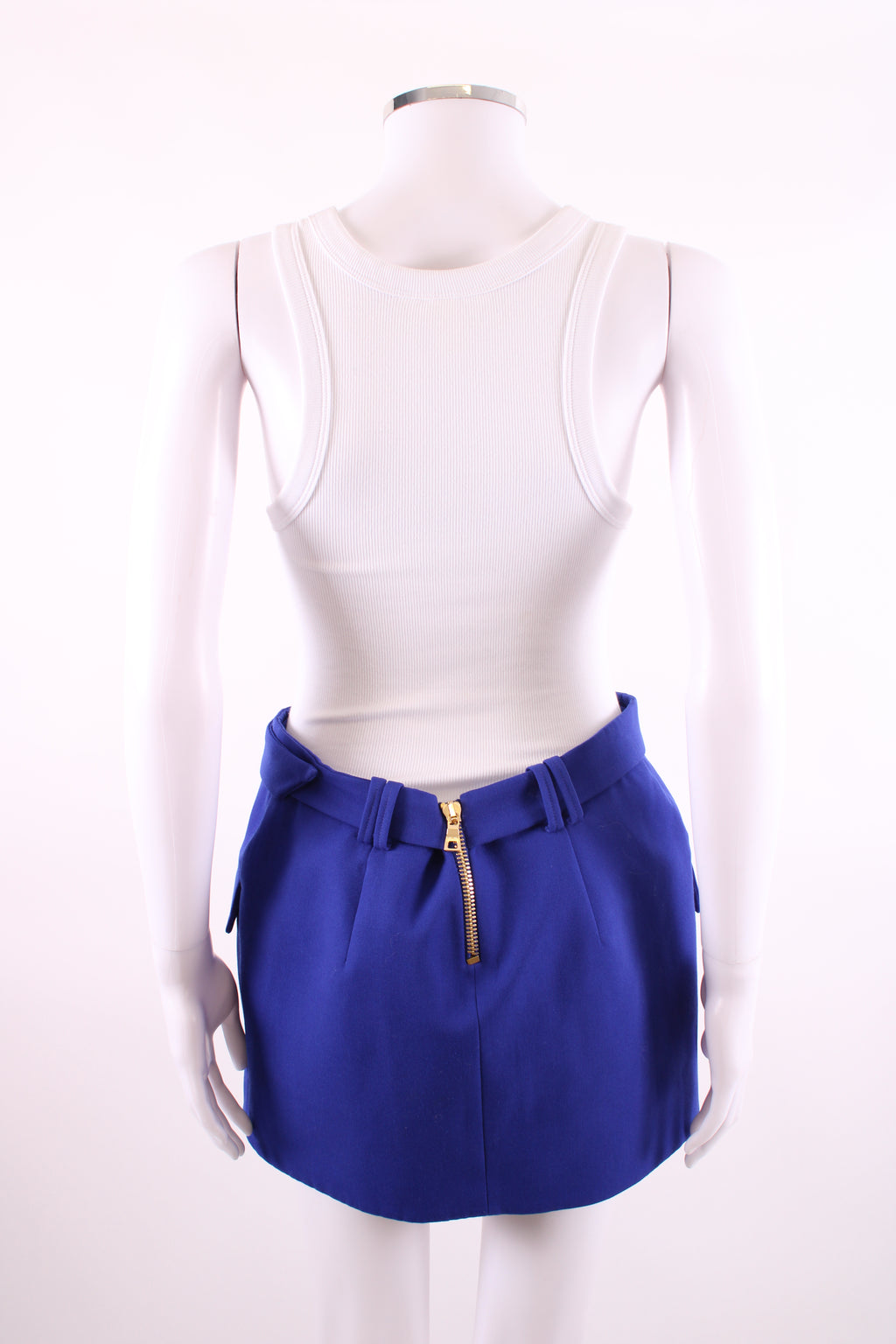 Balmain Mini Skirt Purple S