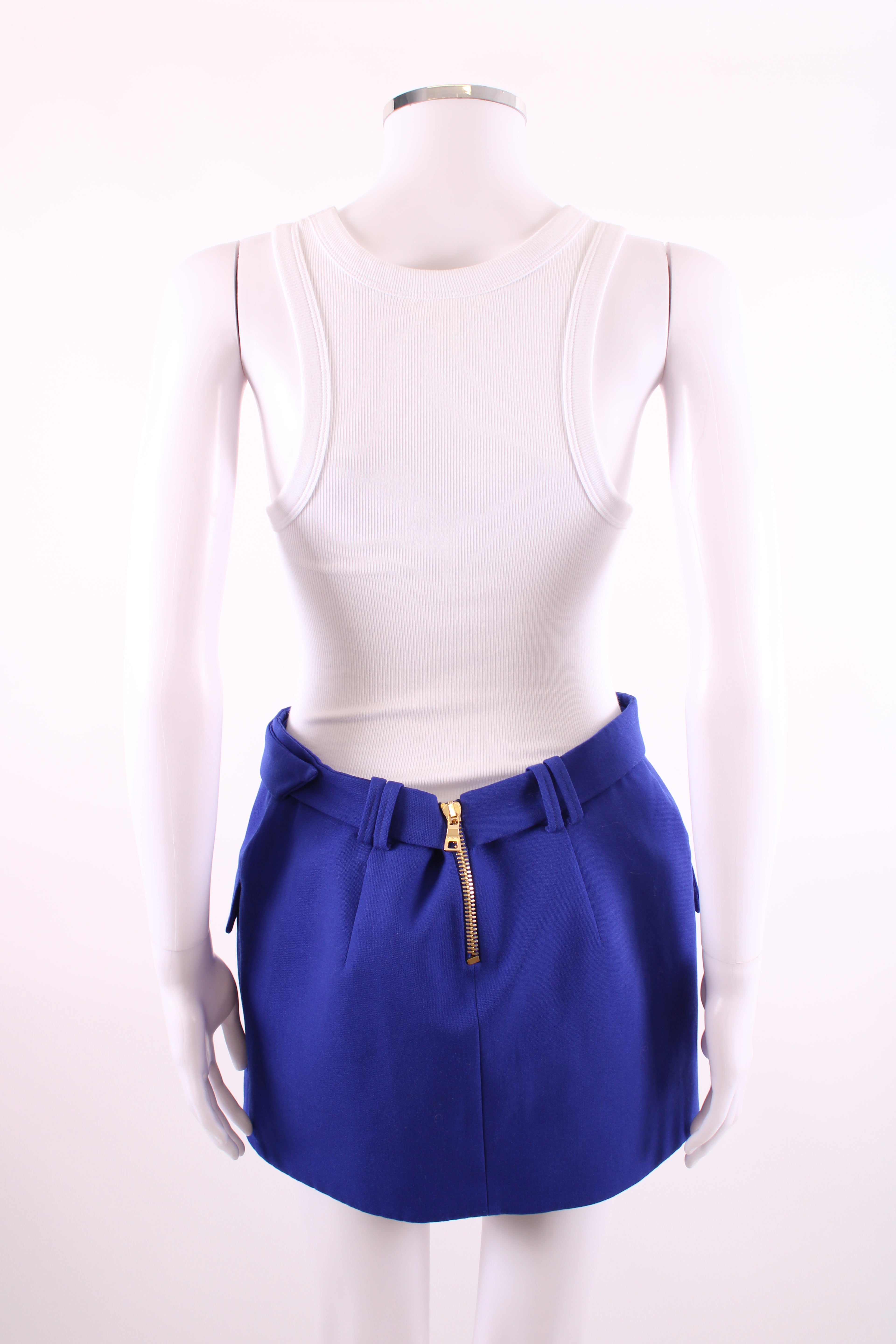 Balmain Mini Skirt Purple S