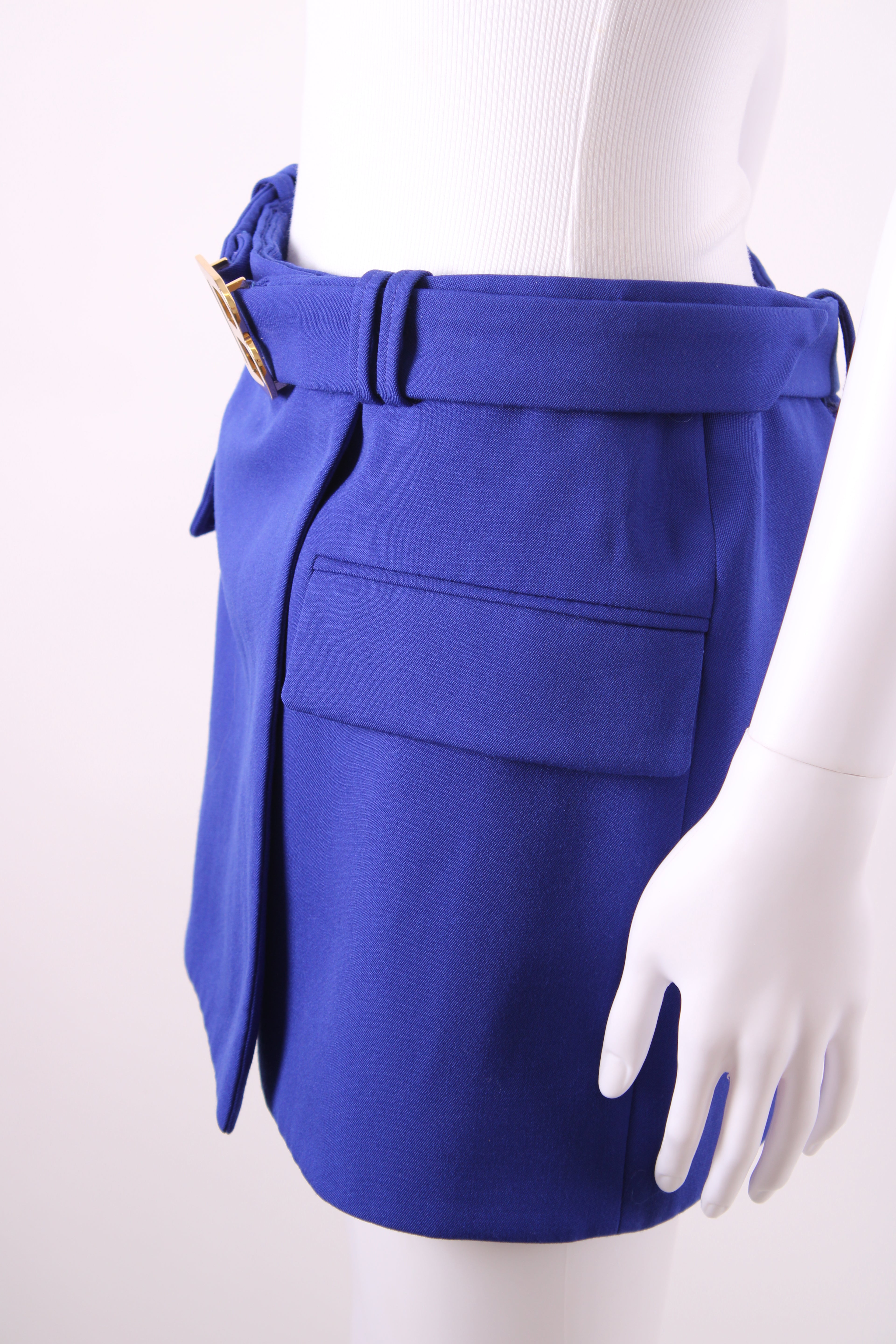 Balmain Mini Skirt Purple S