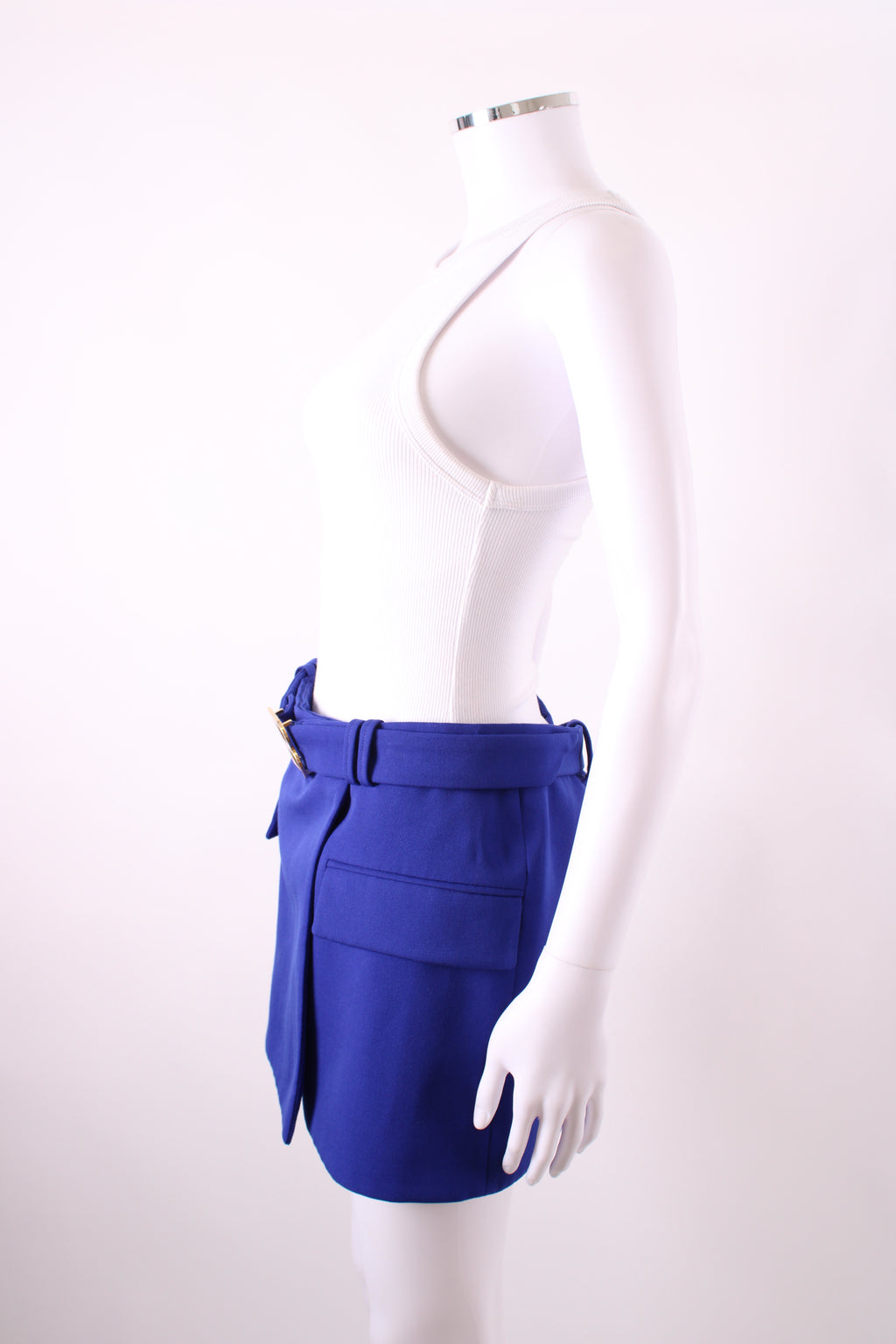 Balmain Mini Skirt Purple S