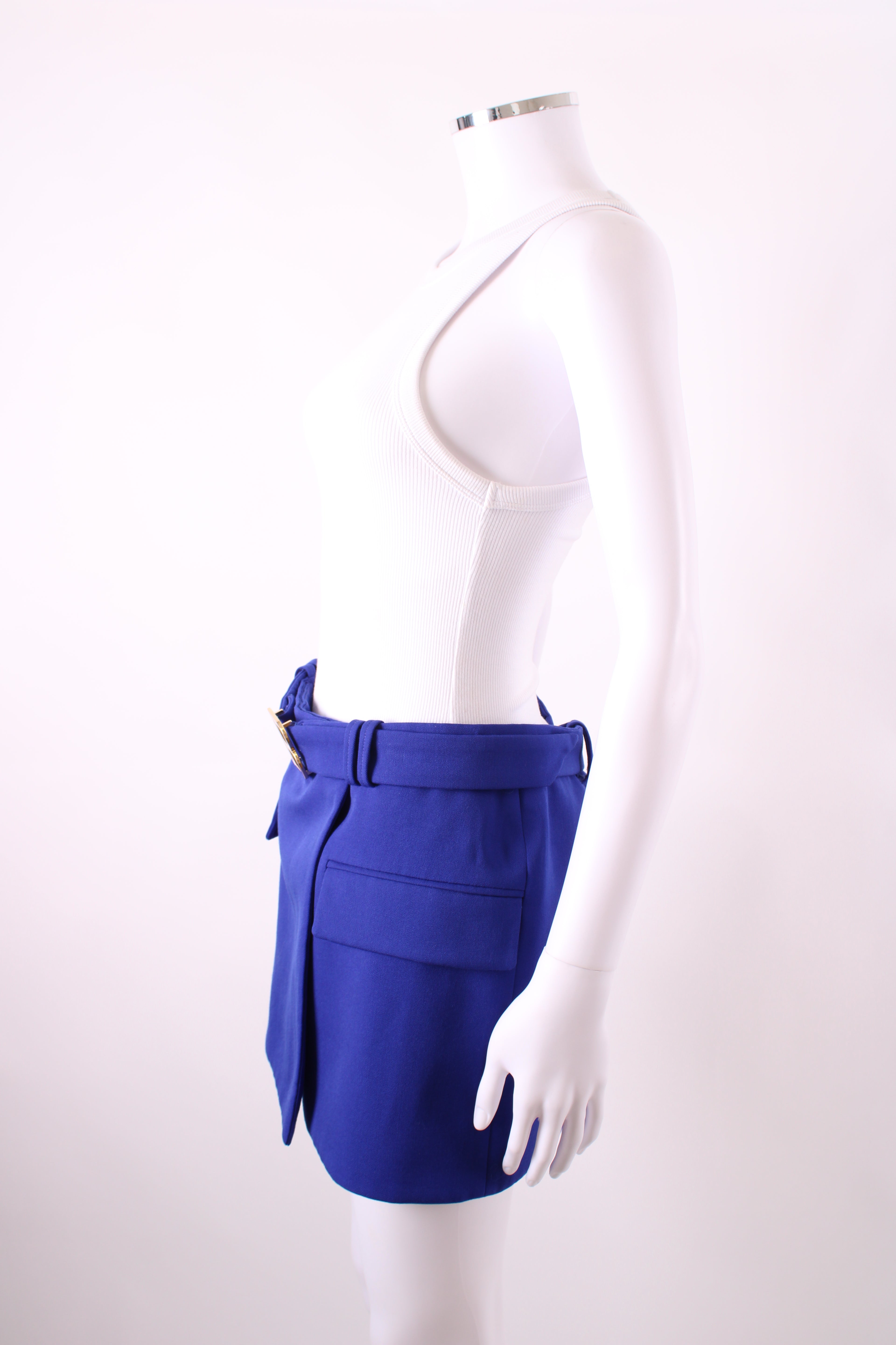 Balmain Mini Skirt Purple S