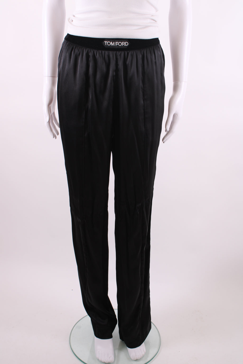 Tom Ford Logo Satin Trousers Black XS