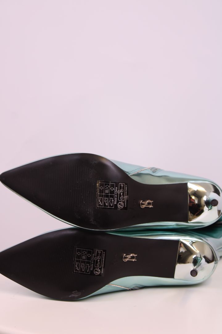 Steve Madden Metallic Boots Aqua 6