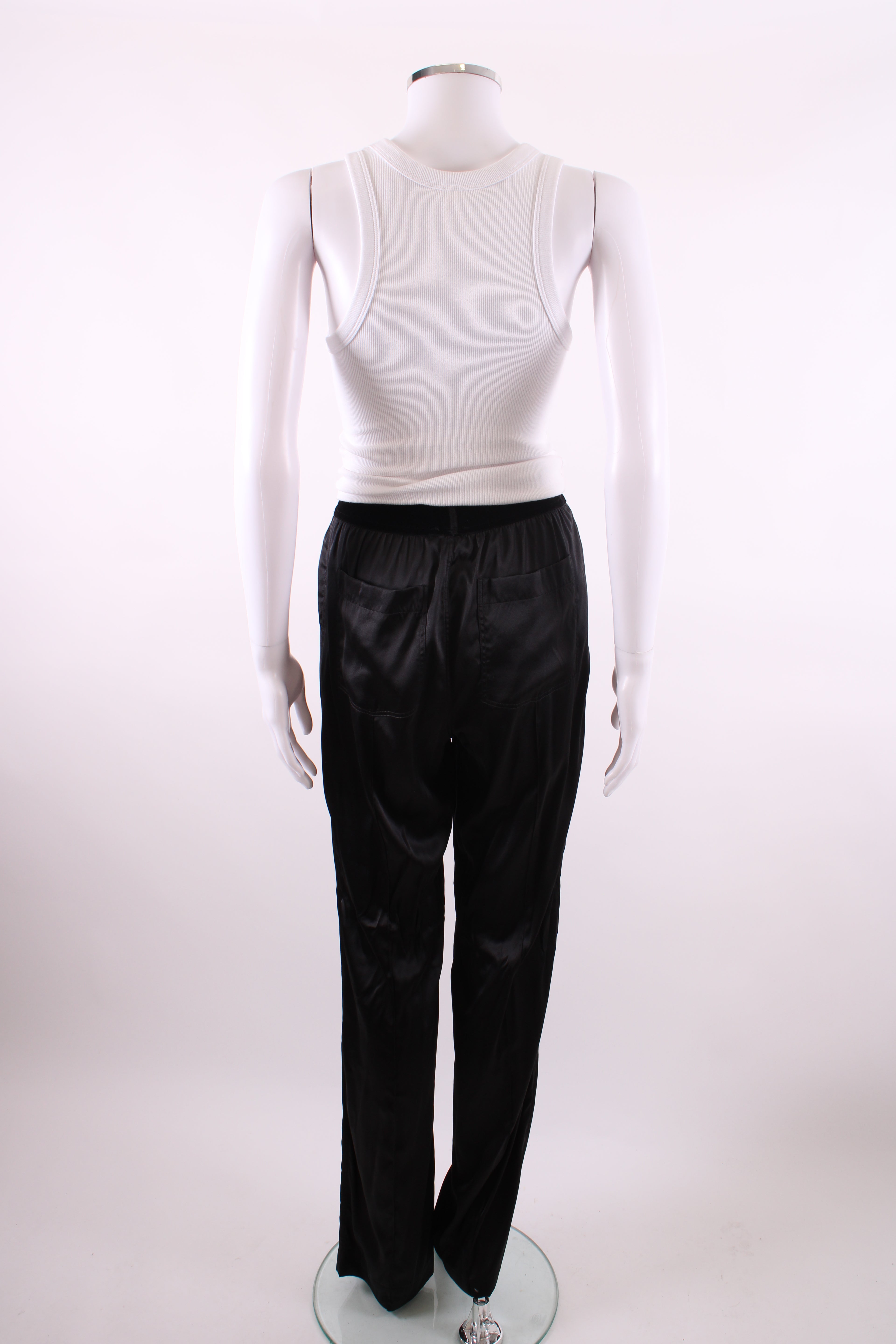 Tom Ford Logo Satin Trousers Black XS