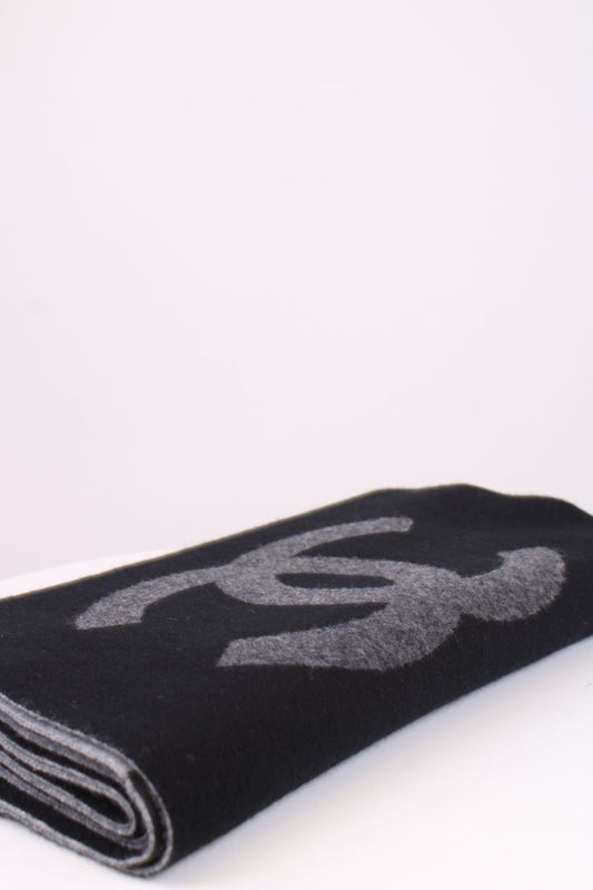 Chanel CC Scarf Black/ Grey