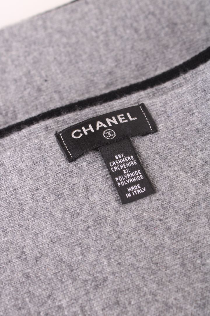 Chanel CC Scarf Black/ Grey