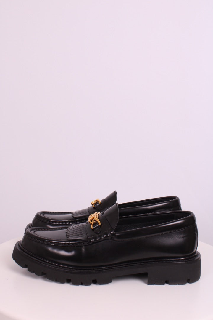 Celine Chunky Chain Loafers Black 40