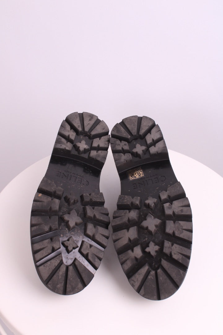 Celine Chunky Chain Loafers Black 40