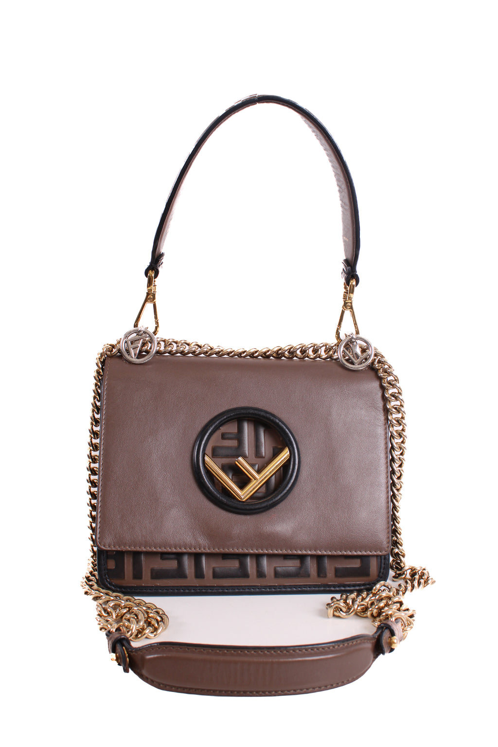 Fendi Canne Handbag Brown