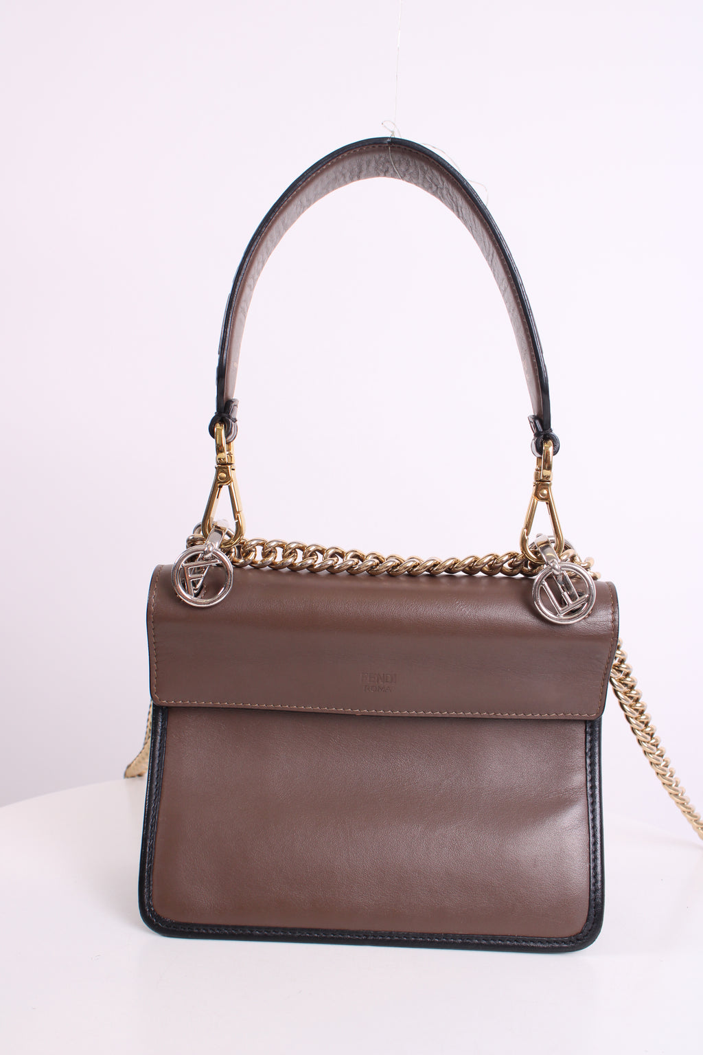 Fendi Canne Handbag Brown