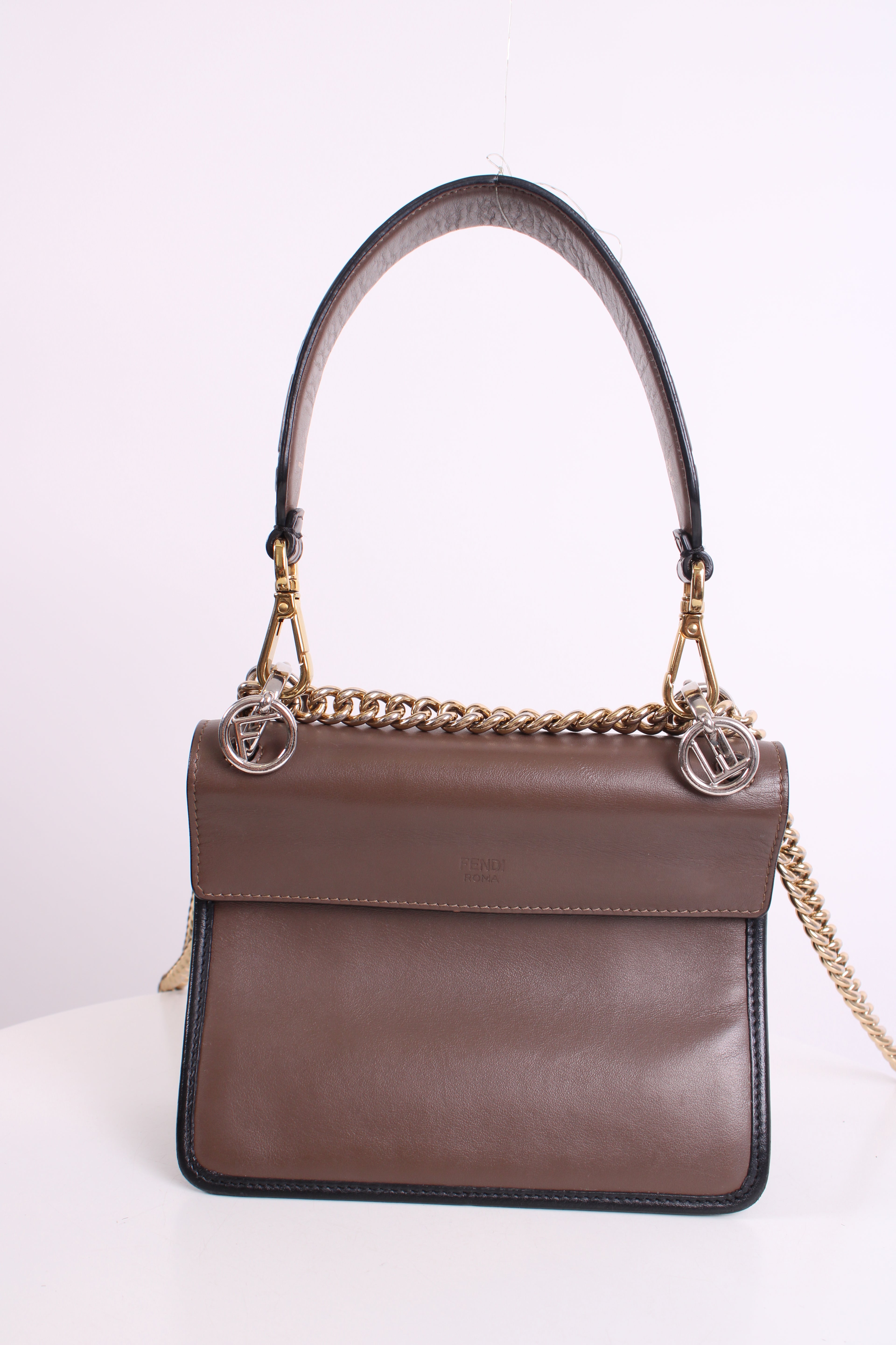 Fendi Canne Handbag Brown