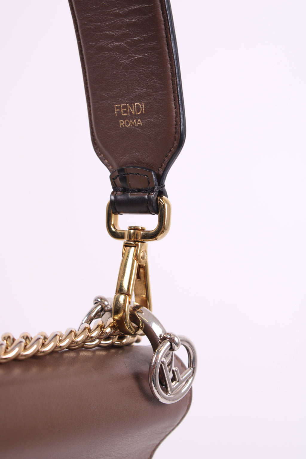 Fendi Canne Handbag Brown