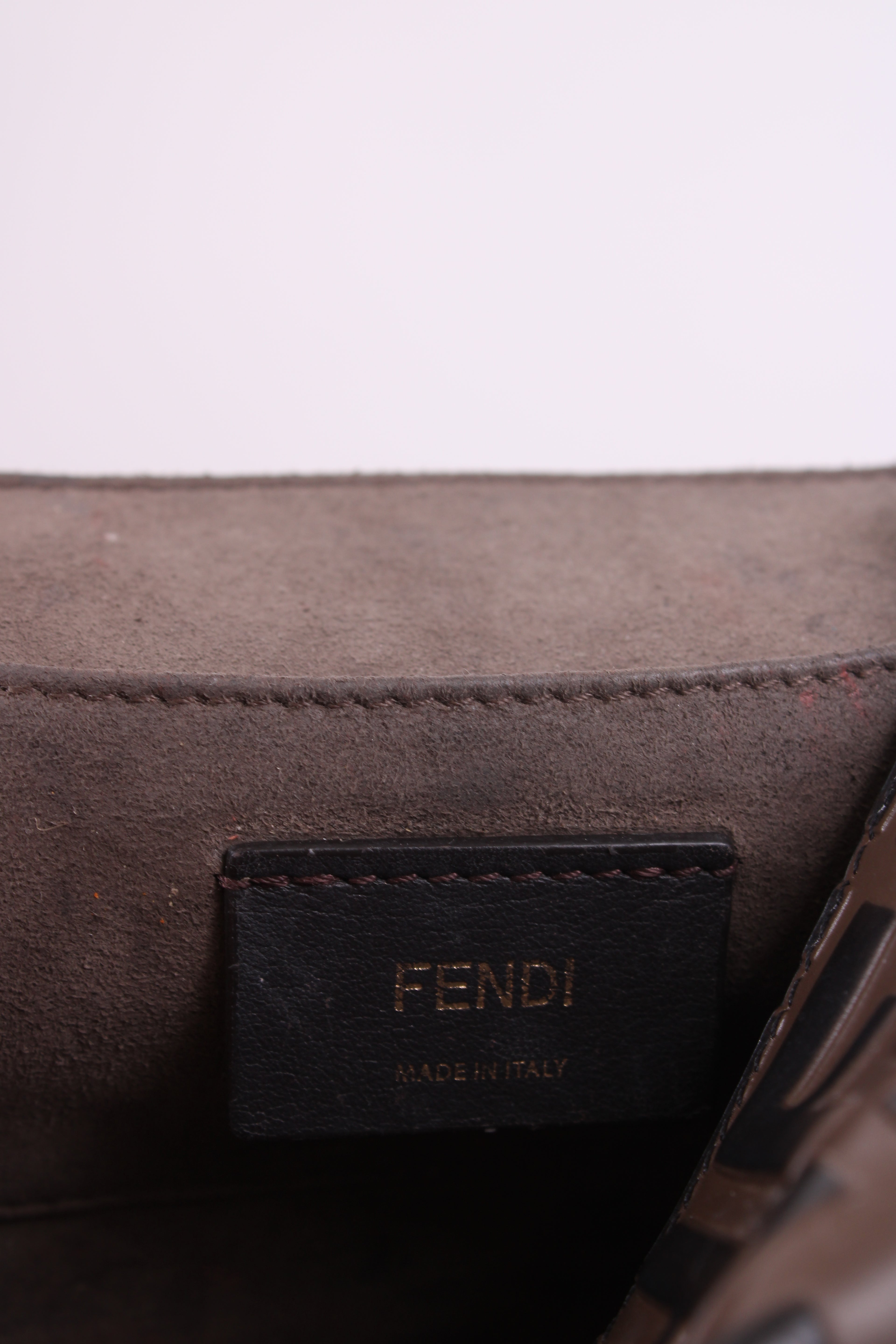 Fendi Canne Handbag Brown