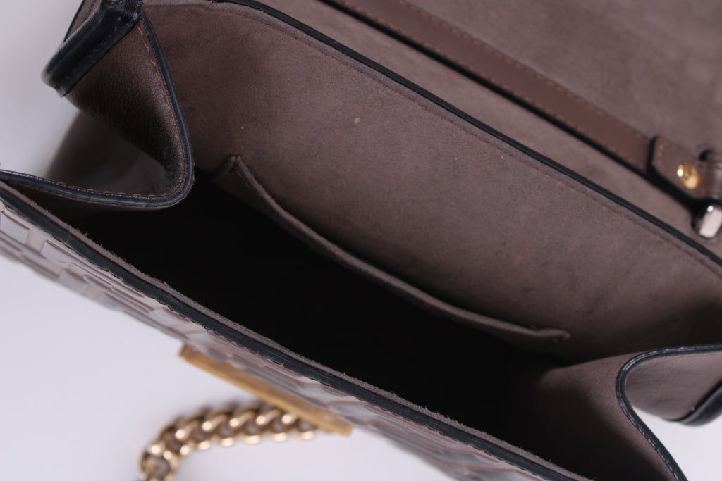 Fendi Canne Handbag Brown