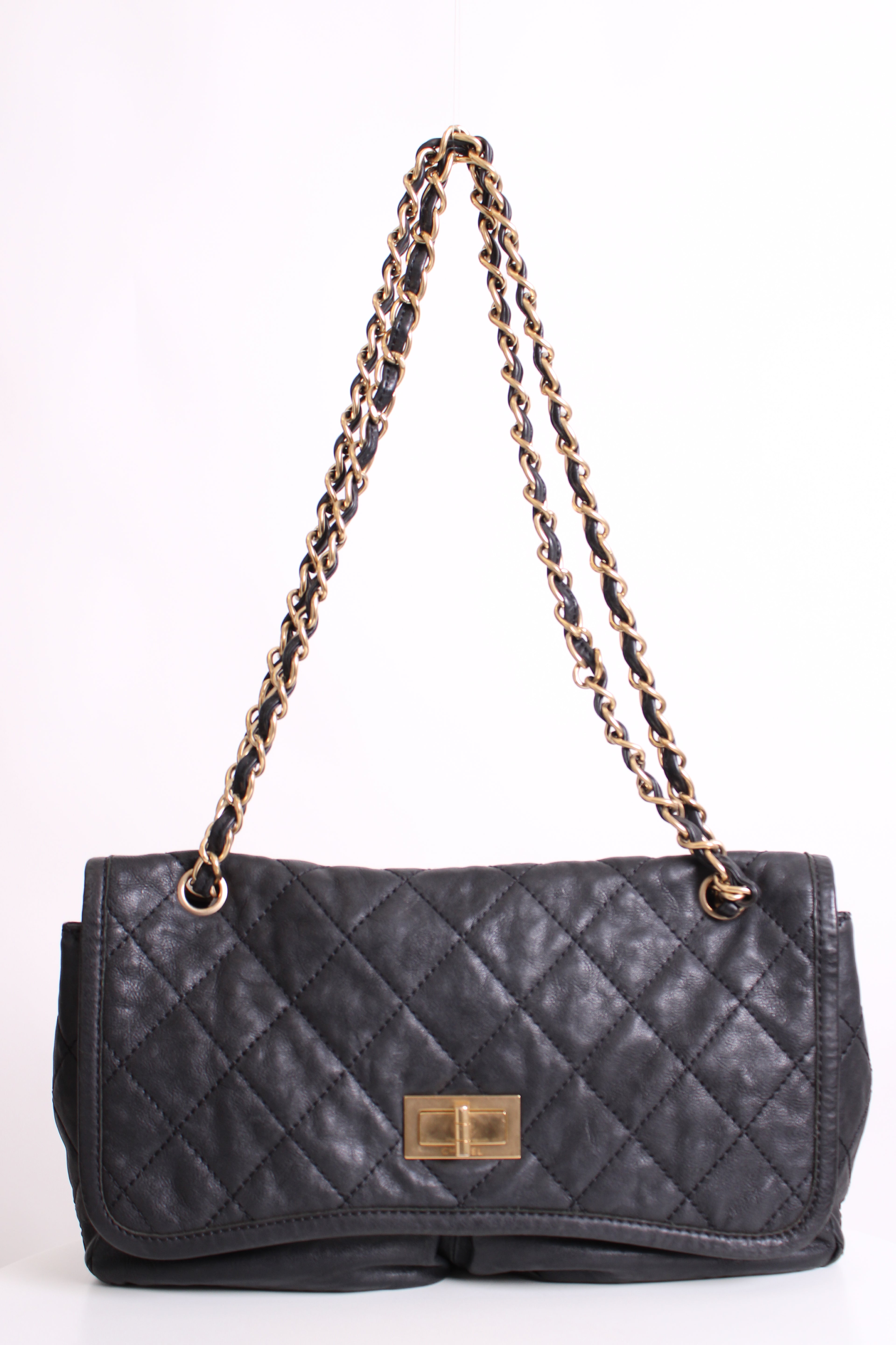 Chanel Chanel Medium 2.55 Reissue Handbag Black 2.55