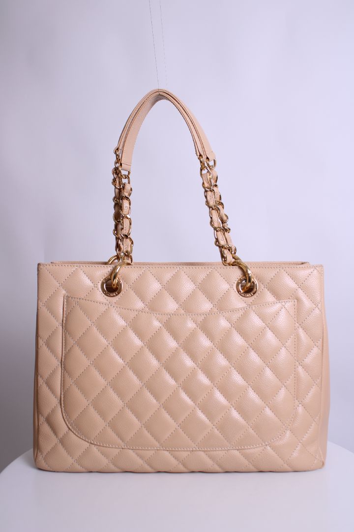 Chanel Handbag Beige Grand Shopper Tote