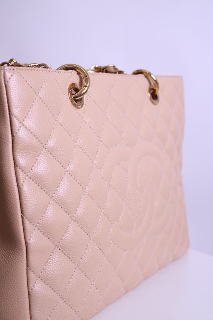 Chanel Handbag Beige Grand Shopper Tote