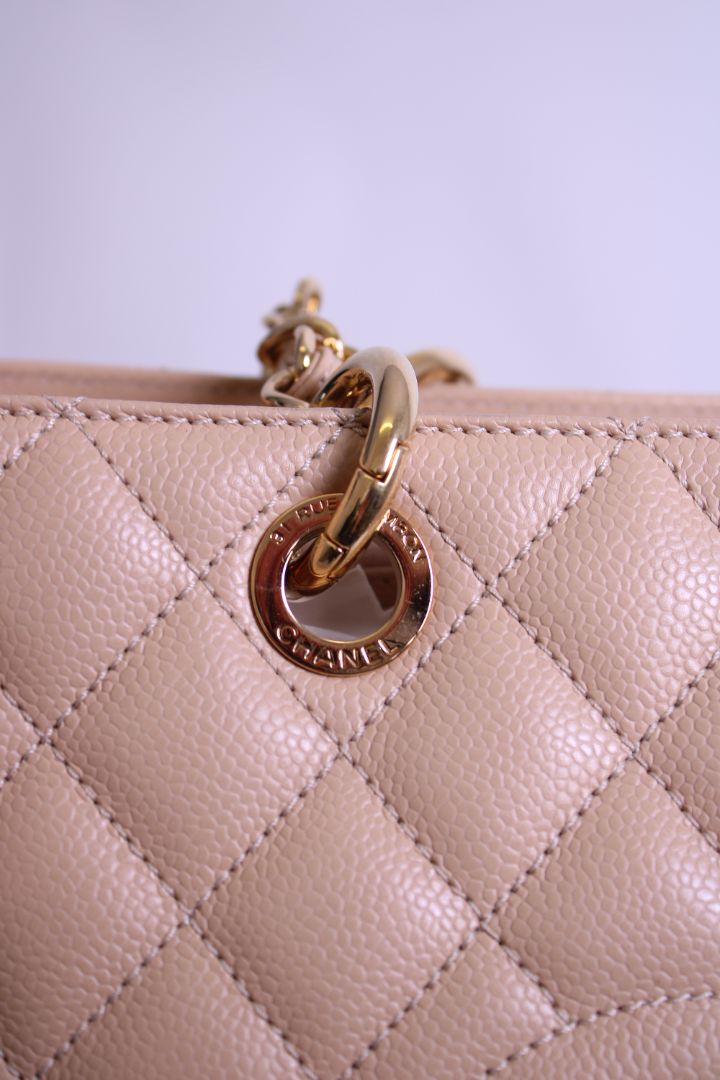 Chanel Handbag Beige Grand Shopper Tote