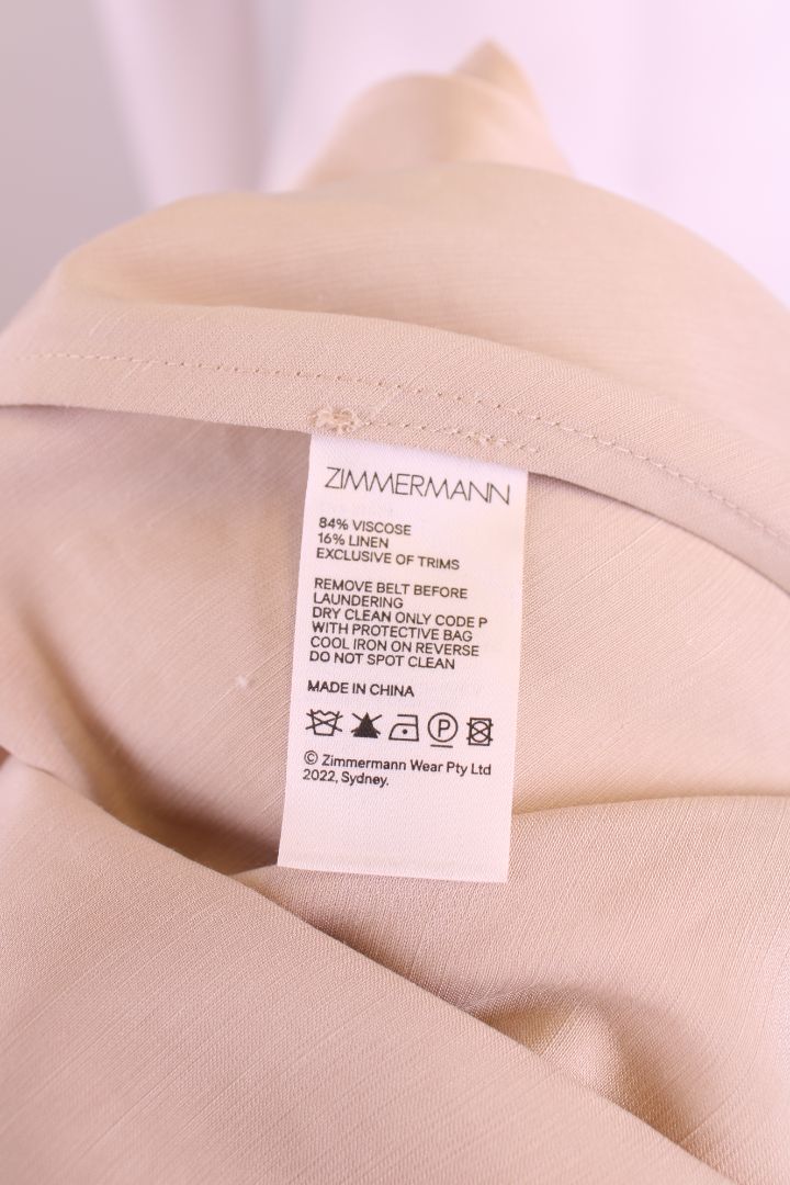 Zimmermann Dress Gold L