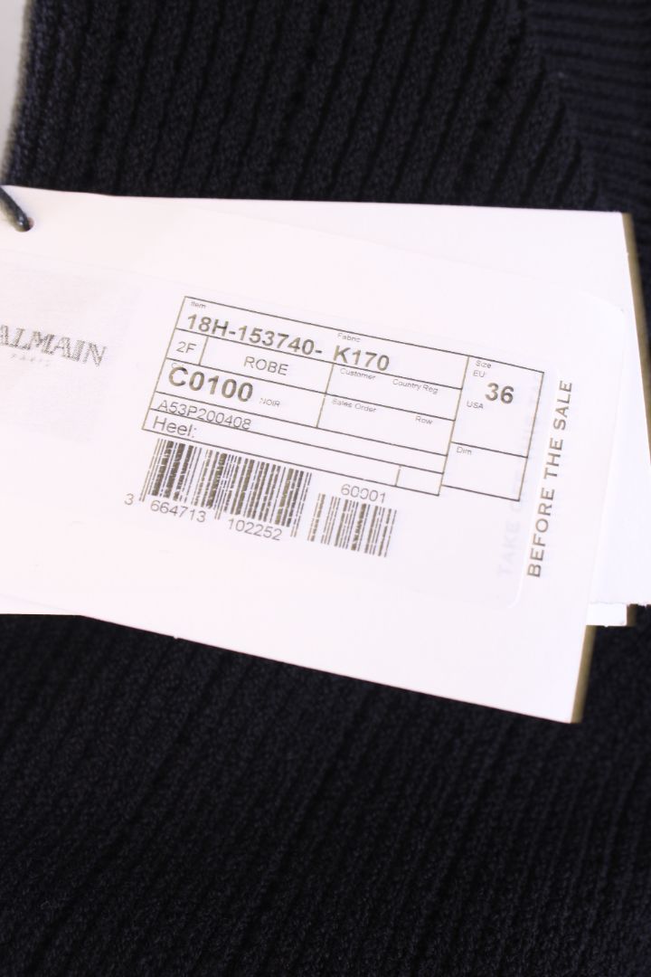 Balmain Dress Black 8