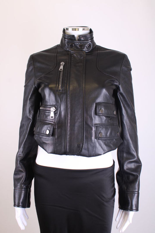 Dolce & Gabbana Leather Jacket Black M