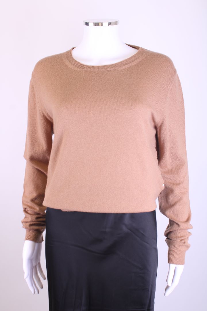 Valentino L/S Rock Stud Side Jumper Tan L