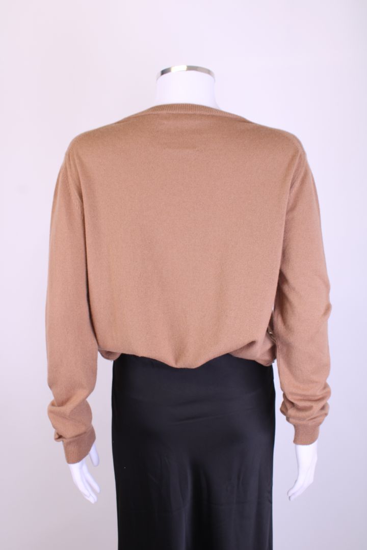 Valentino L/S Rock Stud Side Jumper Tan L