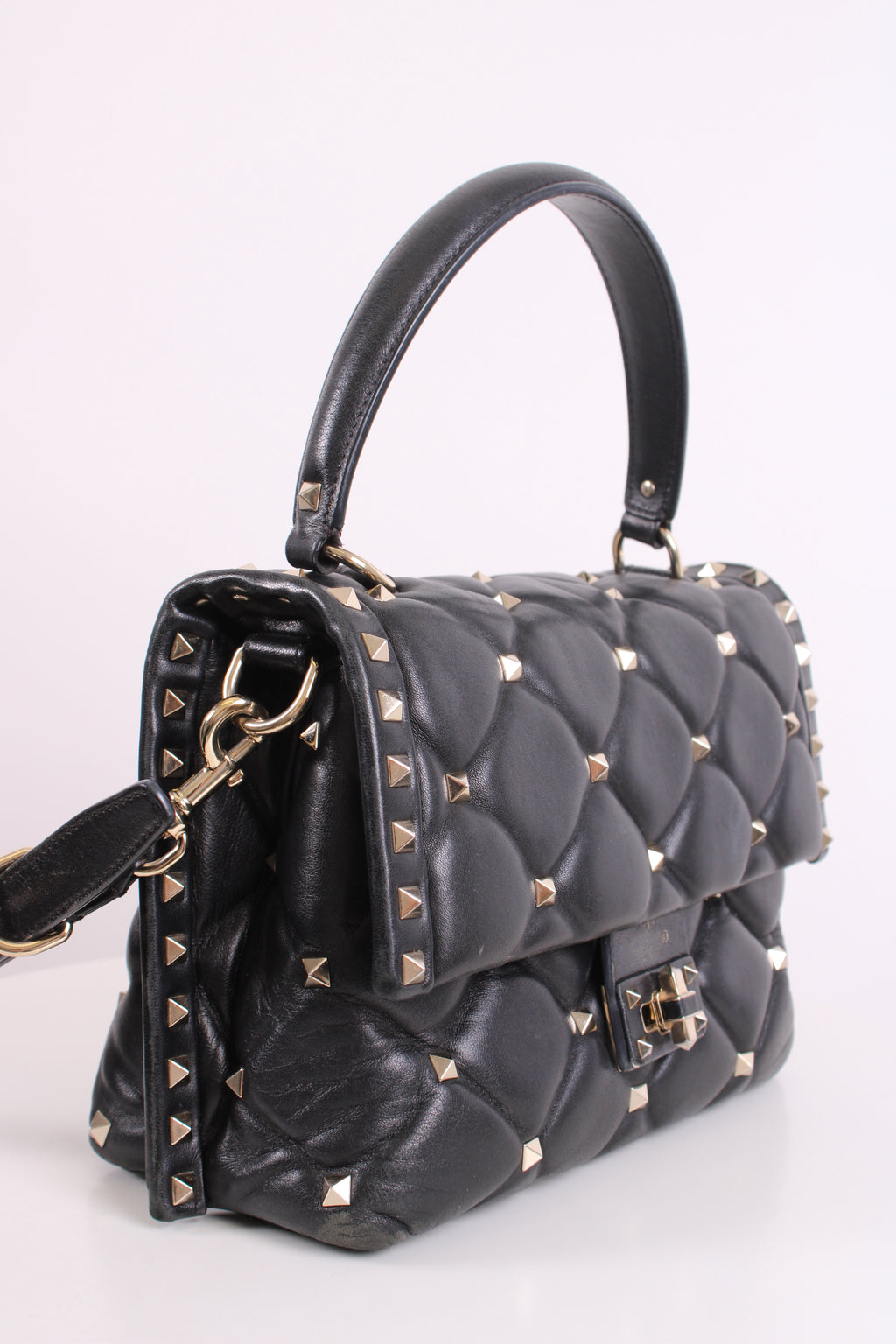 Valentino Candystud Handbag Black