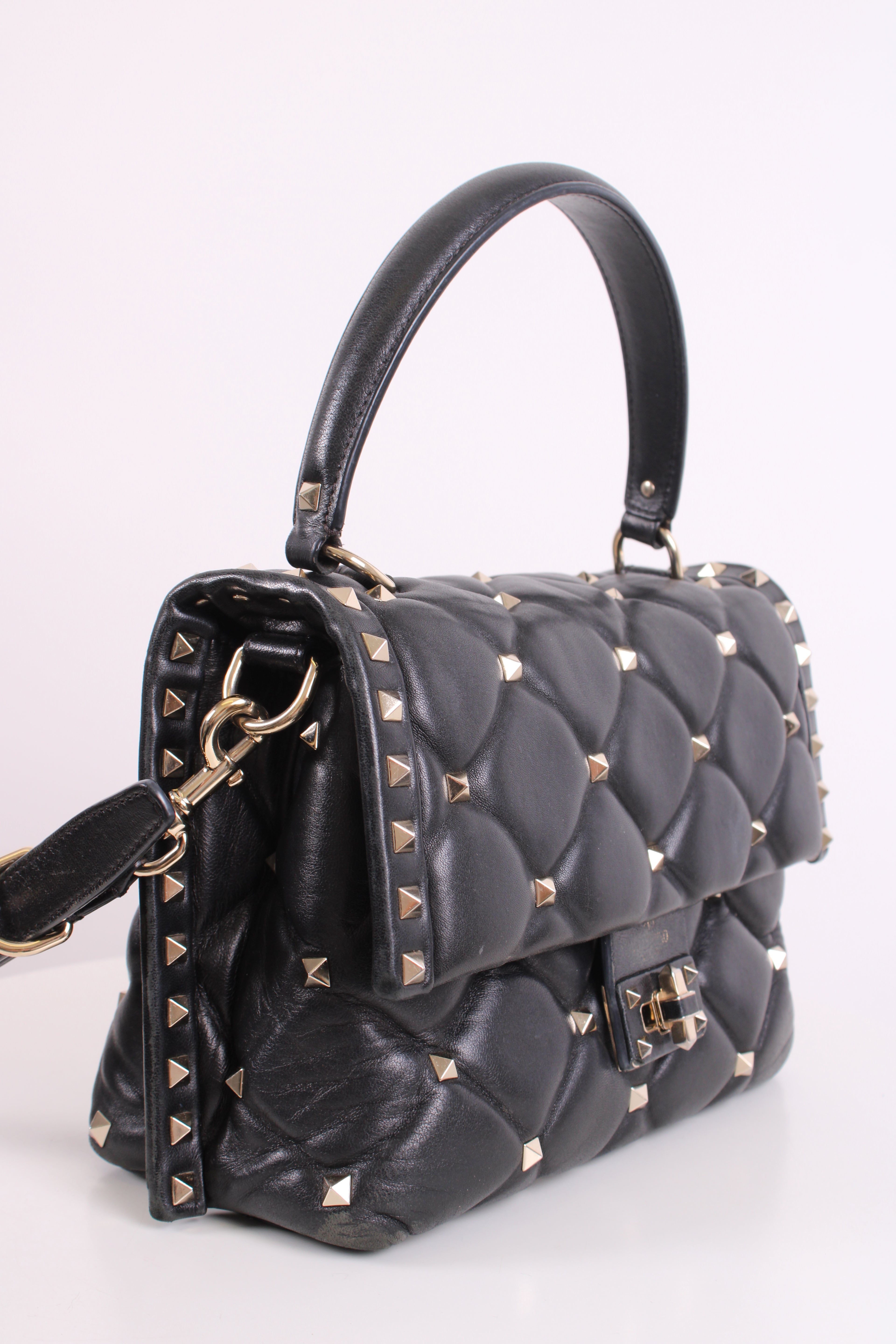 Valentino Candystud Handbag Black