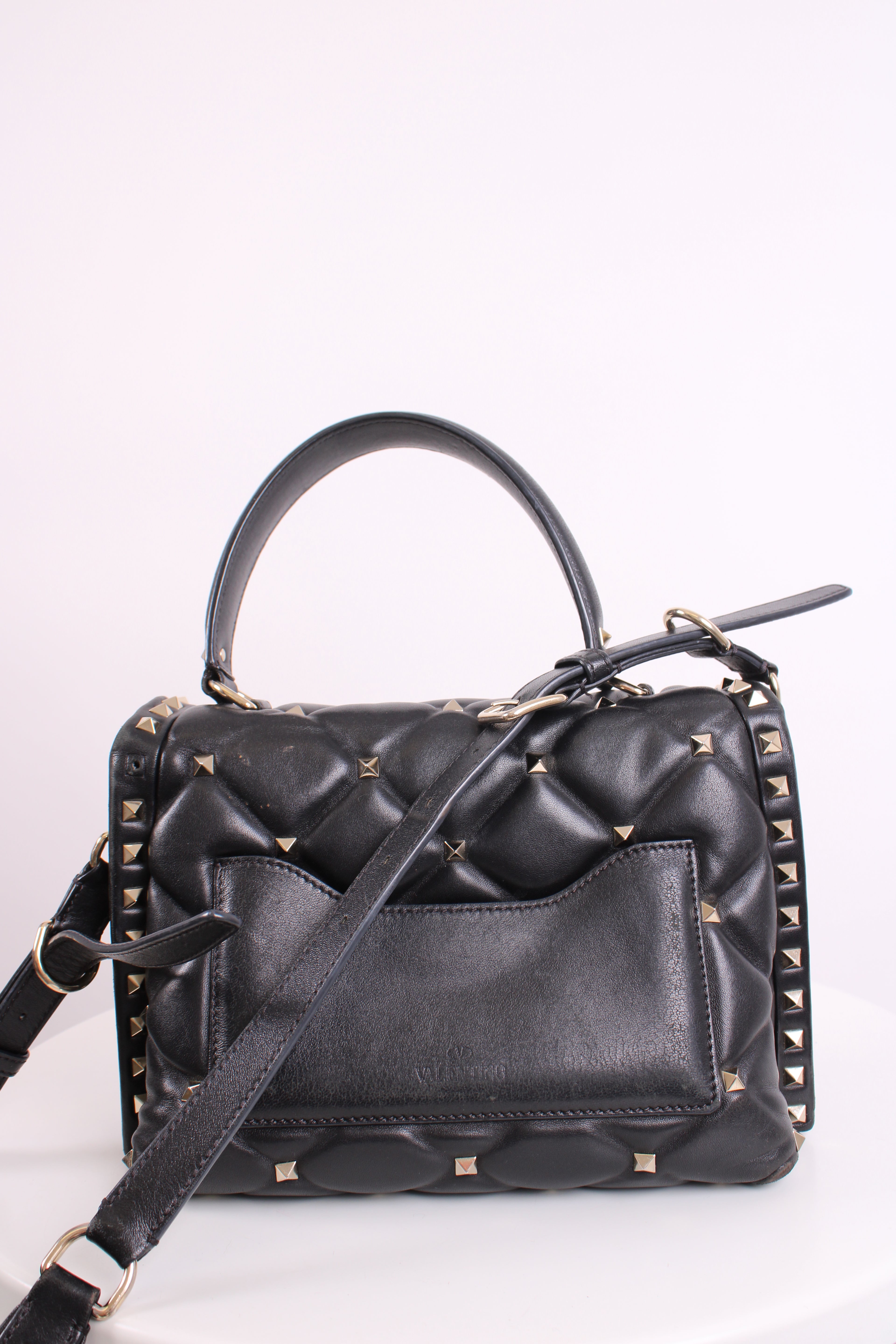 Valentino Candystud Handbag Black
