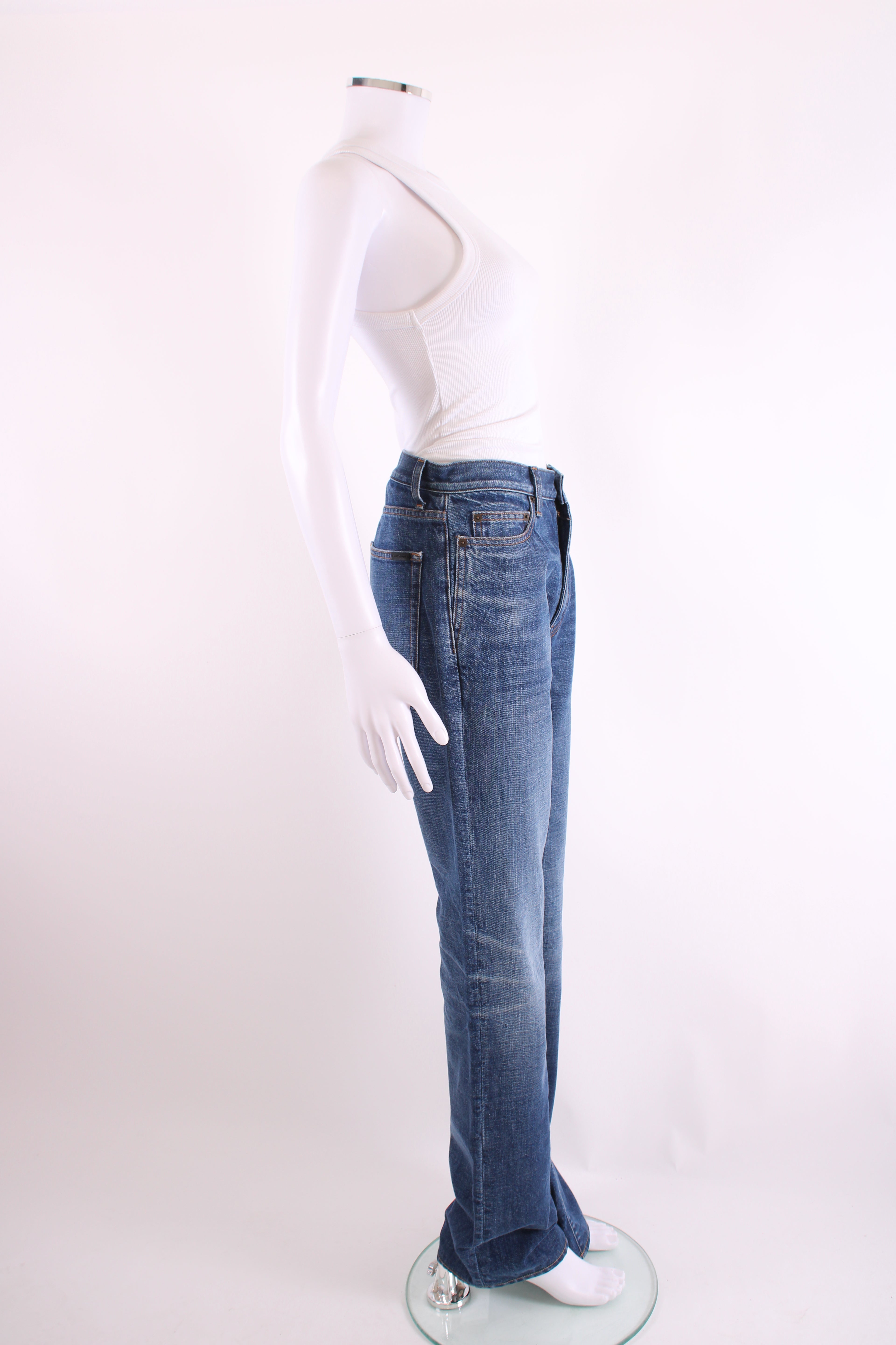 Saint Laurent Straight Leg Jeans Denim 36