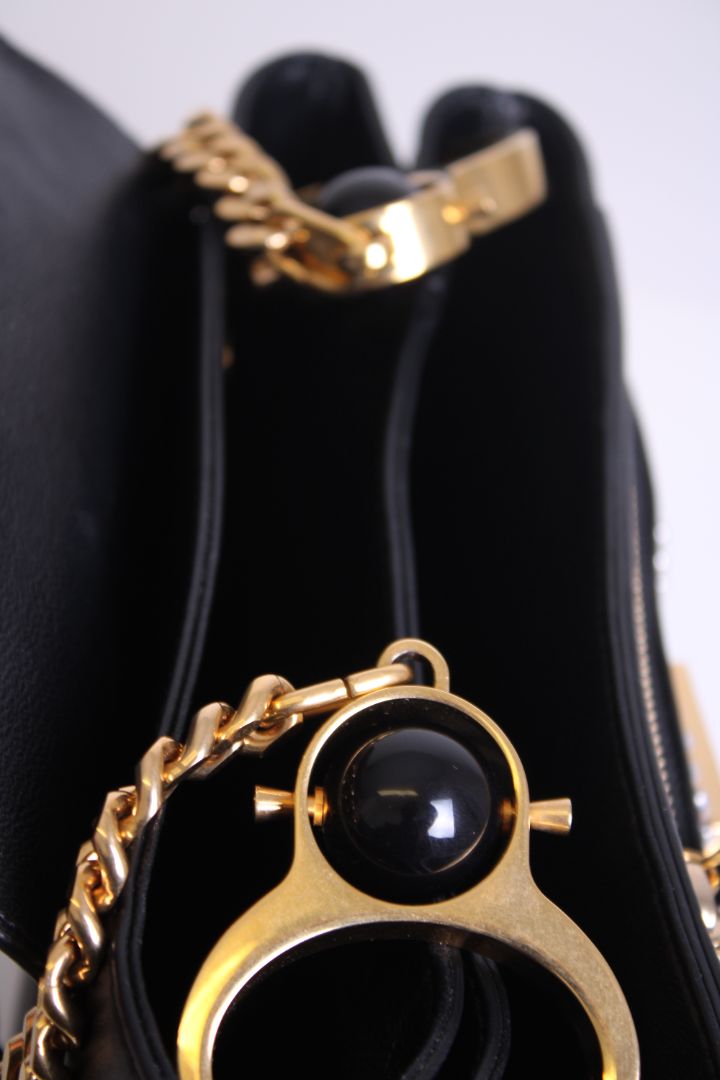 Chloe Amelia Crystal Embellished Bag Black