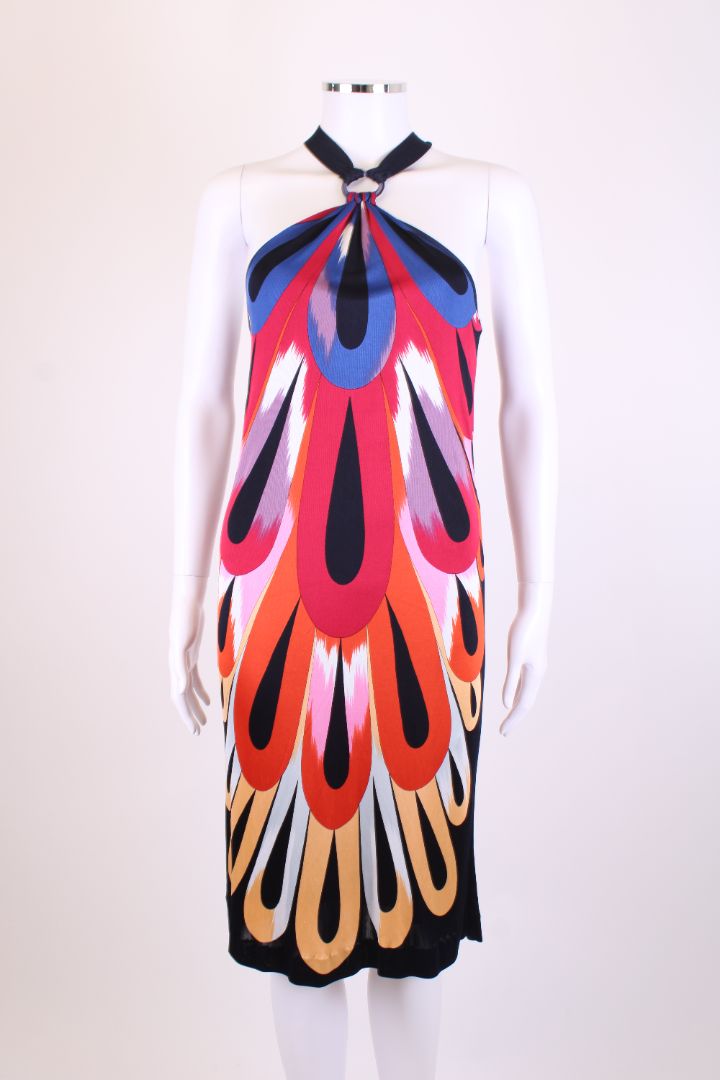 Missoni S/S Halter Neck Dress Multi Coloured M